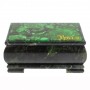 Шкатулка с иллюстрацией малахит "Урал" из змеевика 18х10х8,5 см 129851