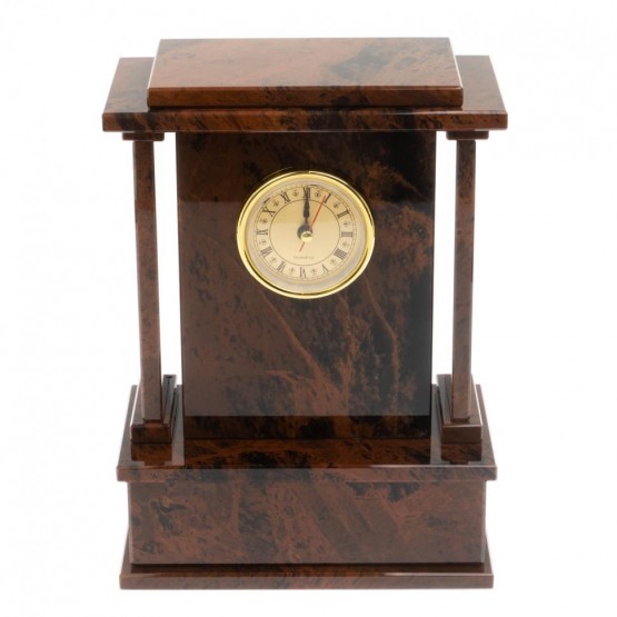 Настольные часы из коричневого обсидиана 129582