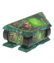 Шкатулка с иллюстрацией "Хозяйка медной горы" из змеевика 20х10х8 см 128896