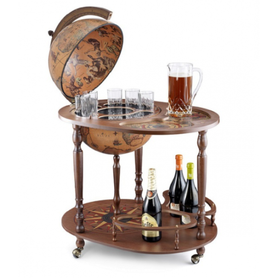 Глобус-бар напольный со столиком "Ясон"
